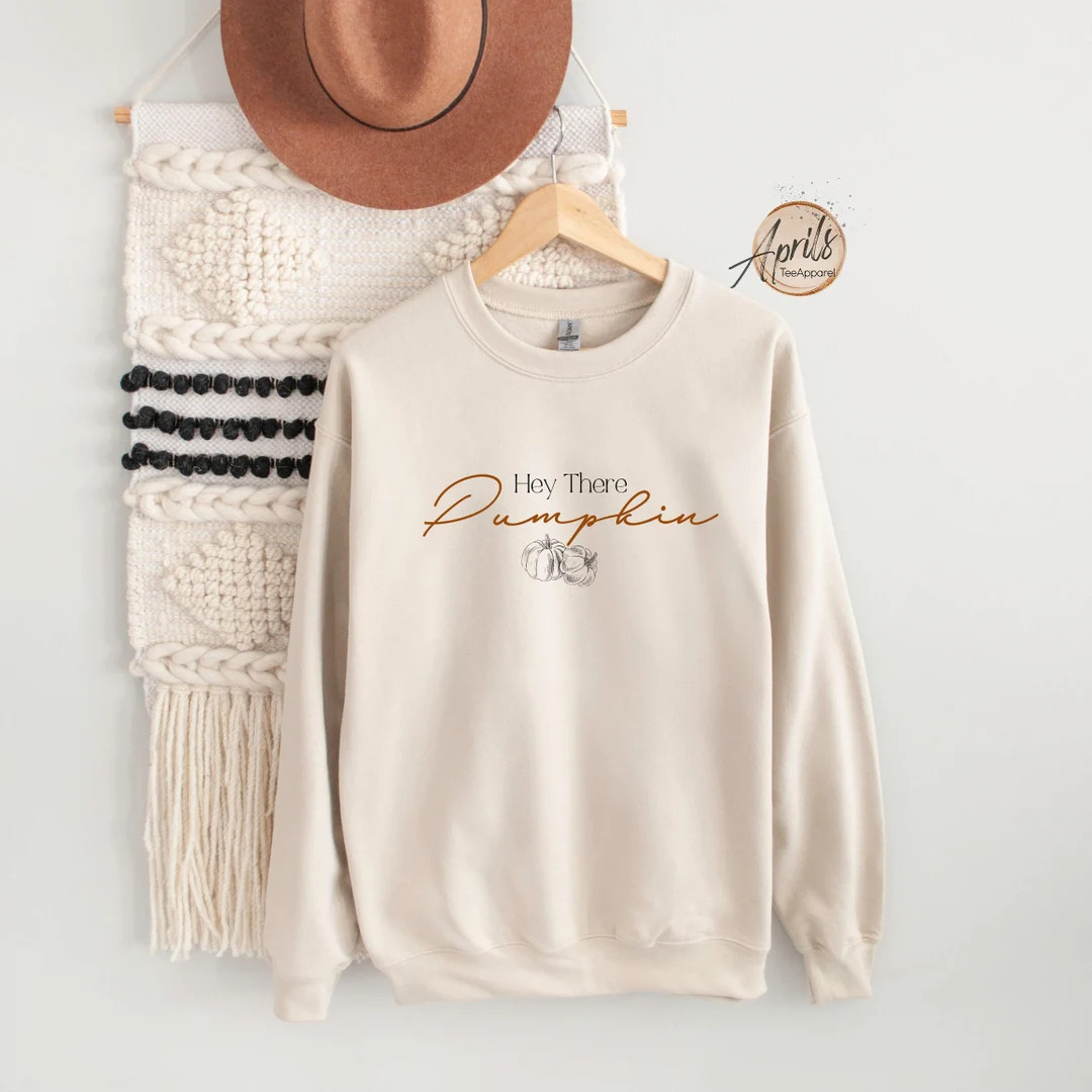 Hey There Pumpkin Sweatshirt Fall Pumpkin Sweatshirt Pumpkin - Etsy | Etsy (US)