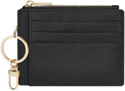 Sodsay Card Case Slim Front Pocket Wallet for Women Credit Card Holder with Keychain | Amazon (US)
