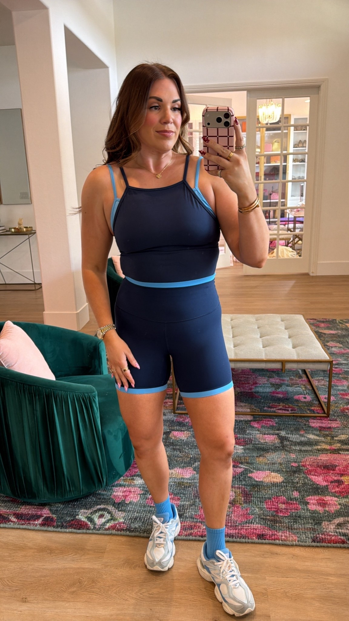curvy midsize ocean wave lululemon athleisure look! wearing size 10 in layered tank and 8 in two tone shorts 

#LTKSeasonal #LTKMidsize #LTKActive