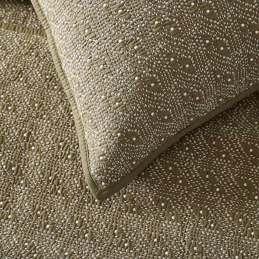 Reflections Matelasse Origin Coverlet & Shams | West Elm (US)