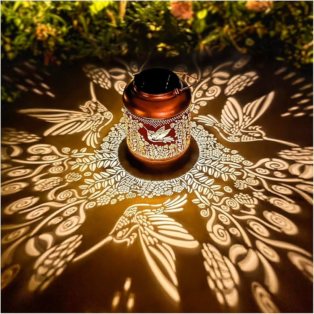 Hummingbird Solar Lanterns Outdoor Waterproof Hanging Solar Lights for Yard, Patio, Lawn, Tableto... | Amazon (US)
