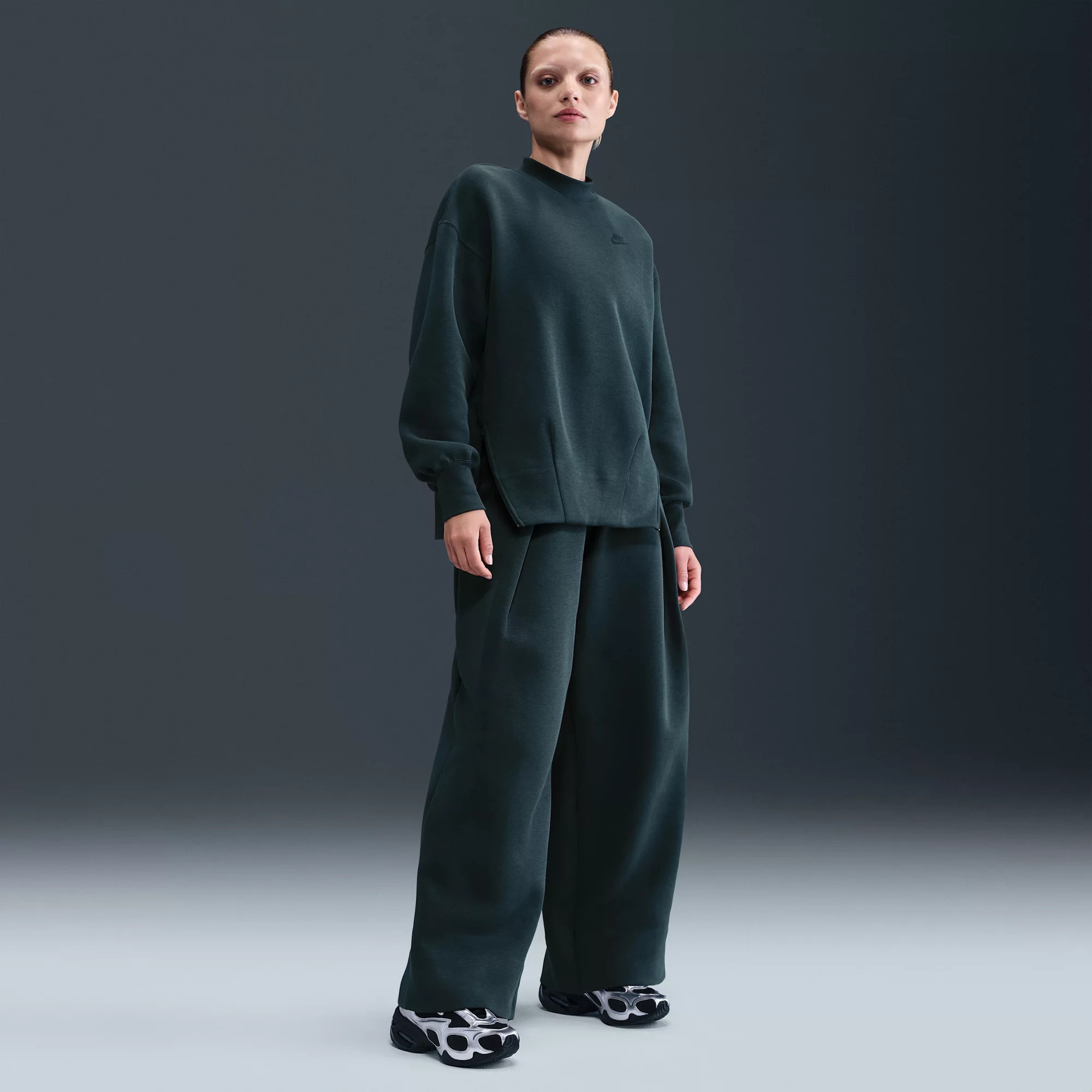 Nike Women's Sportswear Tech Fleece High-Waisted Pleated Pants | DICK'S Sporting Goods