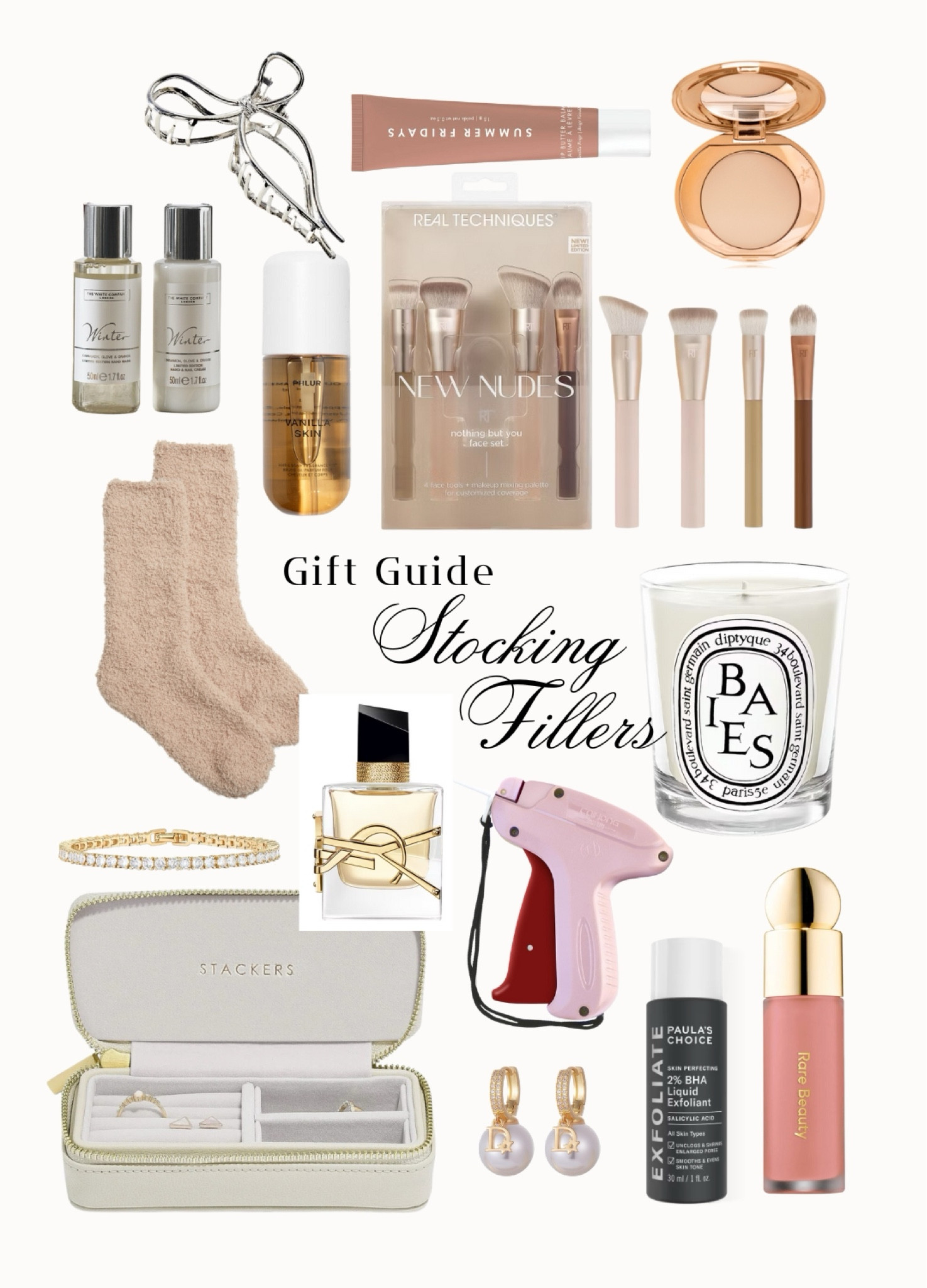 Christmas Gift, Holiday Gift Ideas, Classic Candle, AIRBRUSH FLAWLESS FINISH, Snuggle Socks, Zipped Travel Jewellery Box, Metal Bow Claw Clip, Vanilla Skin Body Mist, Pearl Earrings, Winter Cracker Hand & Nail Gift Set, Timeless Accessories, Elegant Beauty, The White Company, Amazon, Charlotte Tilbury, Space NK, Yves Saint Lauren’s

#LTKeurope #LTKgiftguide #LTKwinter
