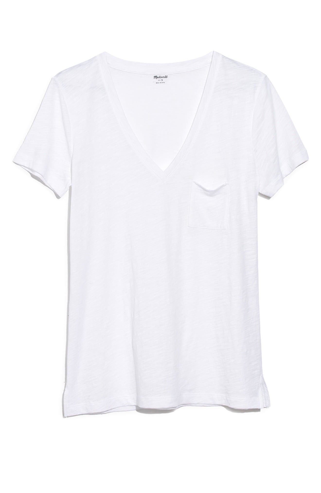 Whisper Cotton V-Neck Pocket Tee | Nordstrom