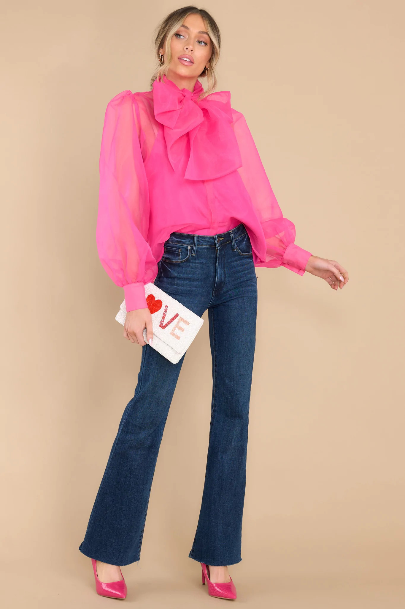 Patience Is Power Hot Pink Top | Red Dress 