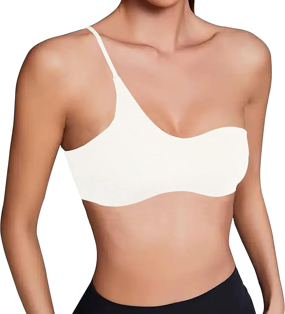 CAKCEATL Women’s Sexy One Shoulder Backless Crop Cami Top Asymmetrical Neck Sleeveless Slim Fit... | Amazon (US)