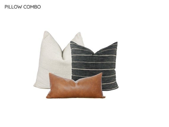 Pillow Combination 3  3 Pillow Covers  Cream Mudcloth - Etsy | Etsy (US)