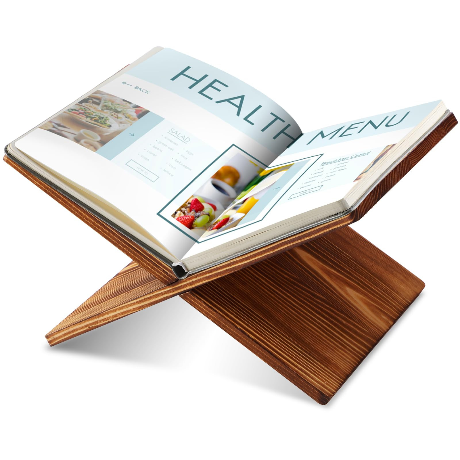 Geetery Book Stand Book Holder for Display Reading Textbook Holder Open Display Stand for Open an... | Amazon (US)