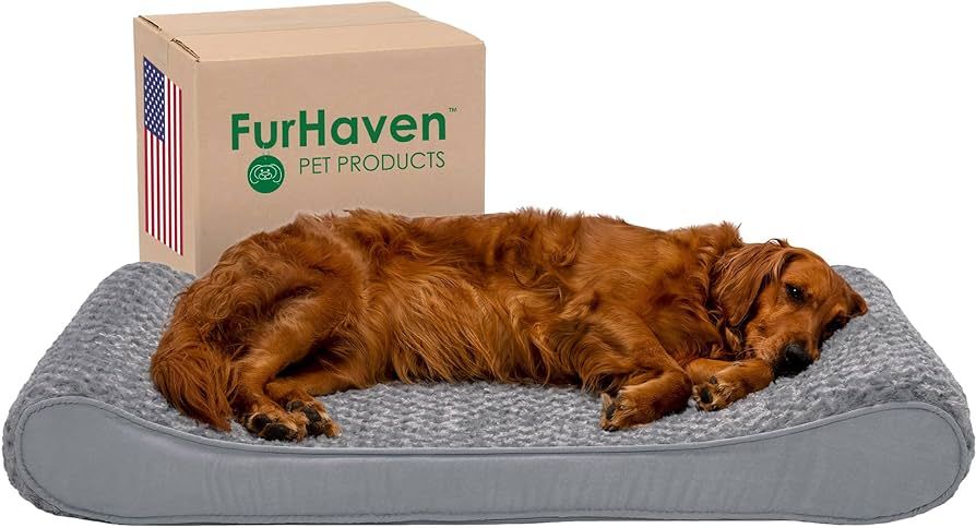 Furhaven Orthopedic Dog Bed for Large Dogs w/ Removable Washable Cover, For Dogs Up to 75 lbs - U... | Amazon (US)