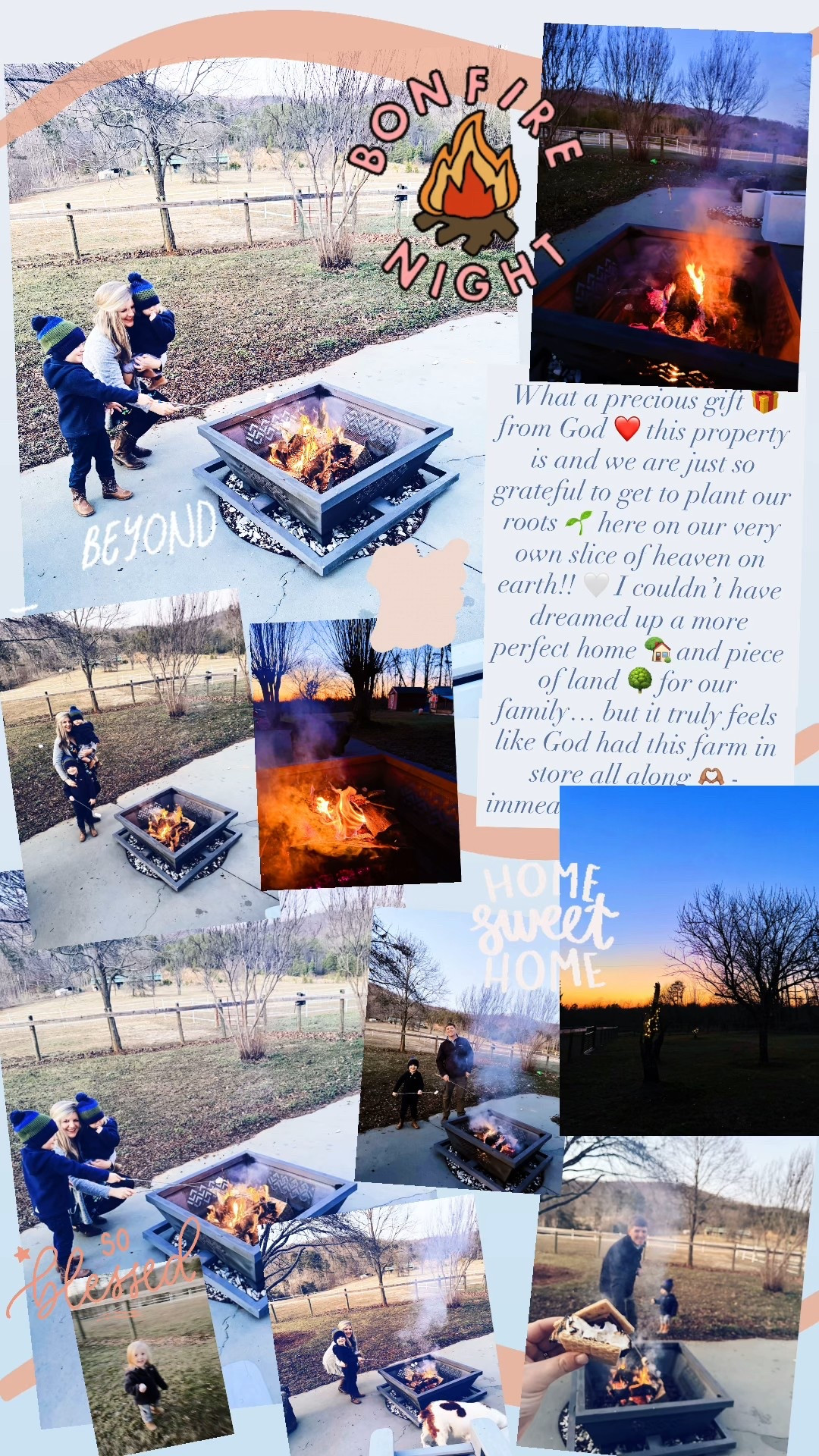 What a precious gift 🎁 from God ❤️ this property is and we are just so grateful to get to plant our roots 🌱 here on our very own slice of heaven on earth!! 🤍 I couldn’t have dreamed up a more perfect home 🏡 and piece of land 🌳 for our family… but it truly feels like God had this farm in store all along 🫶🏽 - immeasurably MORE!! 🙌🏽 Our hearts overflow!!! ❣️