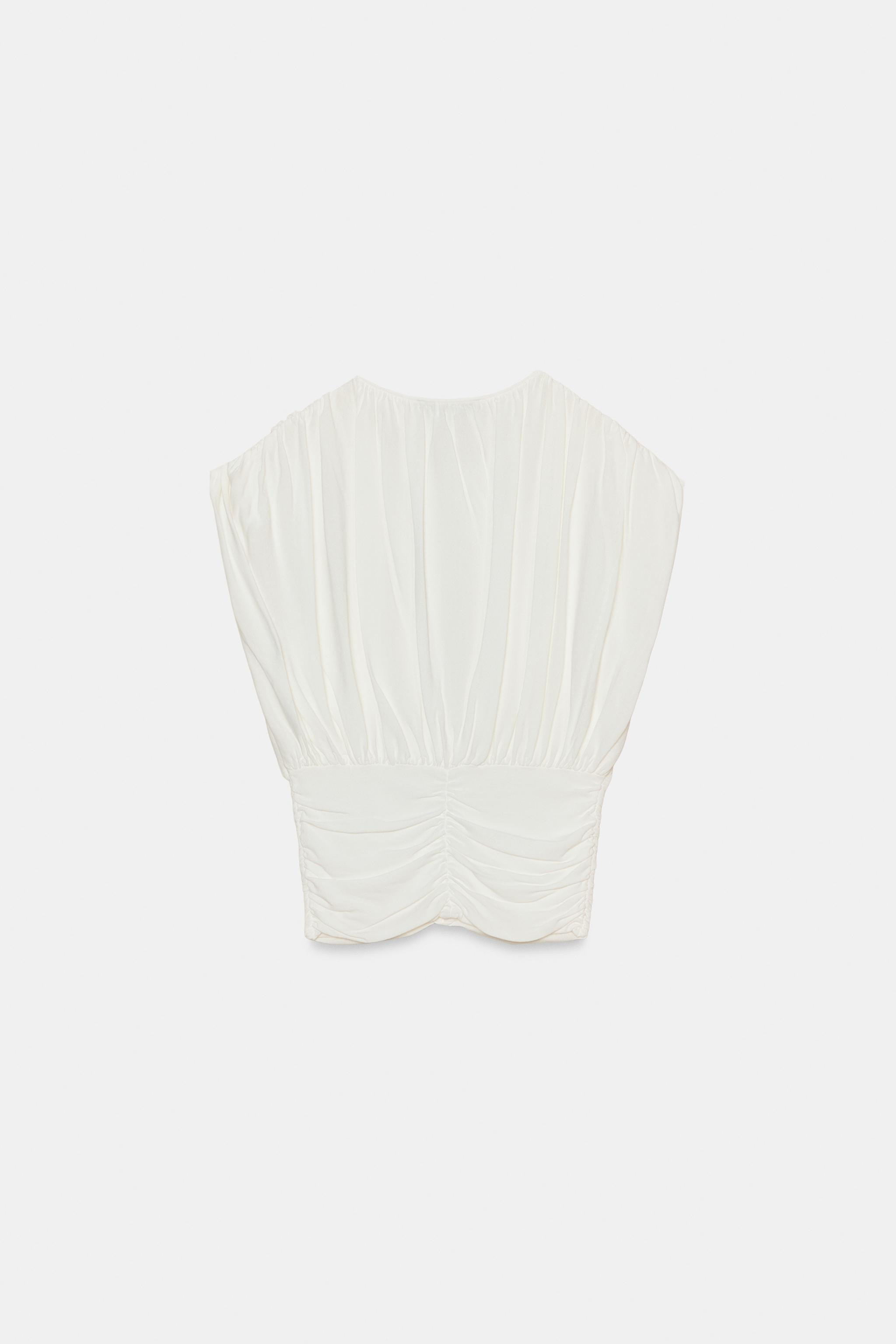 DRAPED KNIT TOP | Zara UK