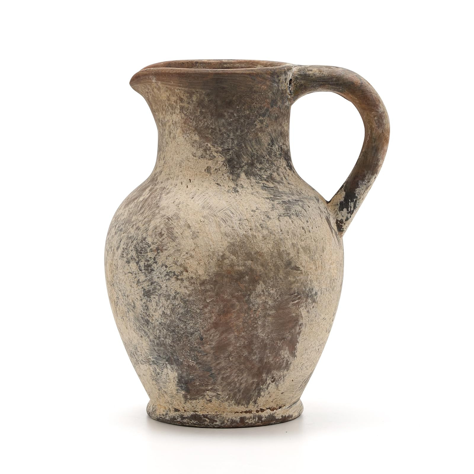 SIDUCAL Ceramic Rustic Farmhouse Vase with Handle, Terracotta Vase, Minimalist Decorative Vases f... | Amazon (US)