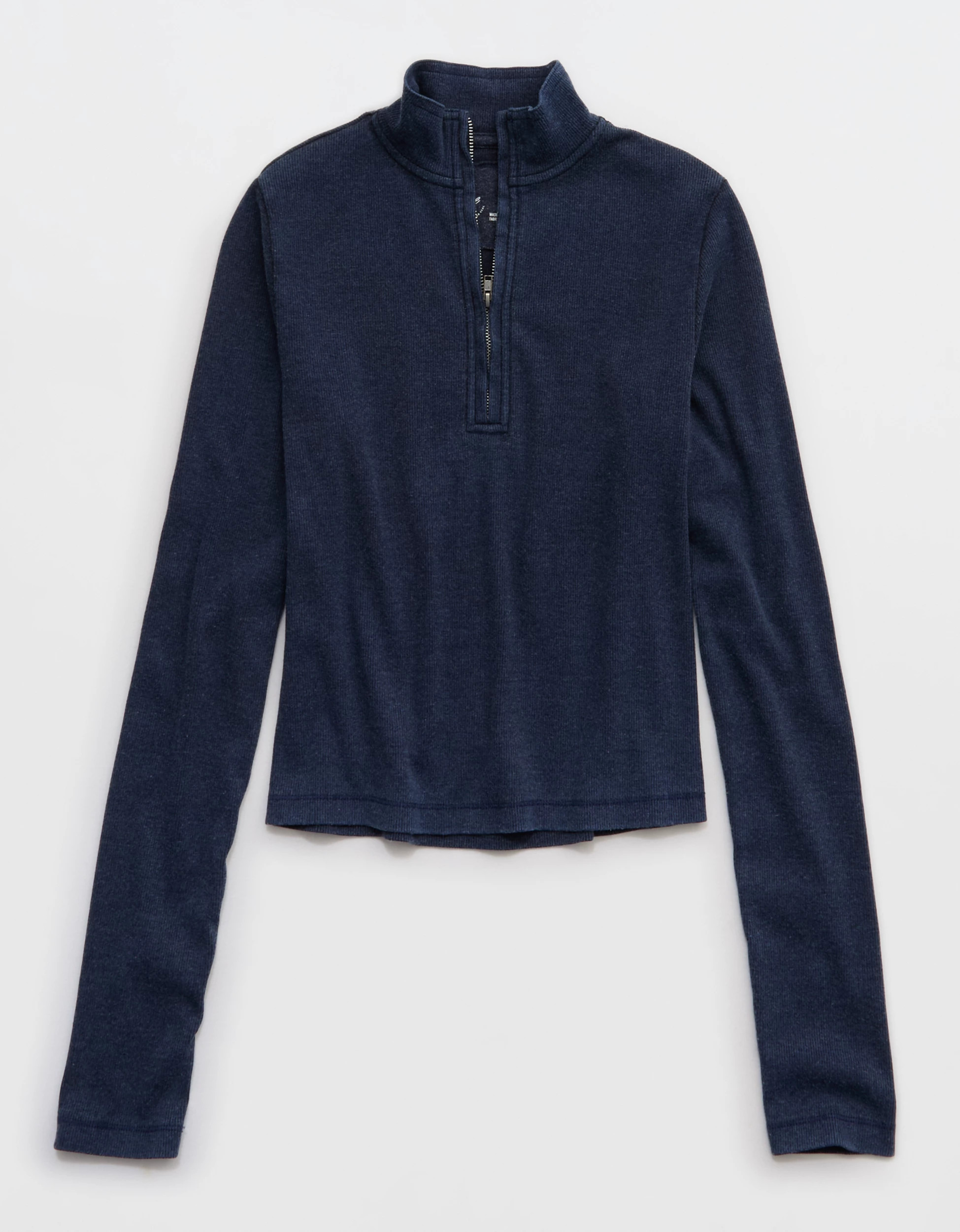 Aerie Long Sleeve Quarter Zip T-Shirt | Aerie