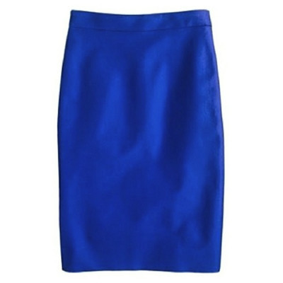J. Crew The Pencil Skirt Dark Cobalt Royal Blue Double Serge Wool sz 6 | eBay US