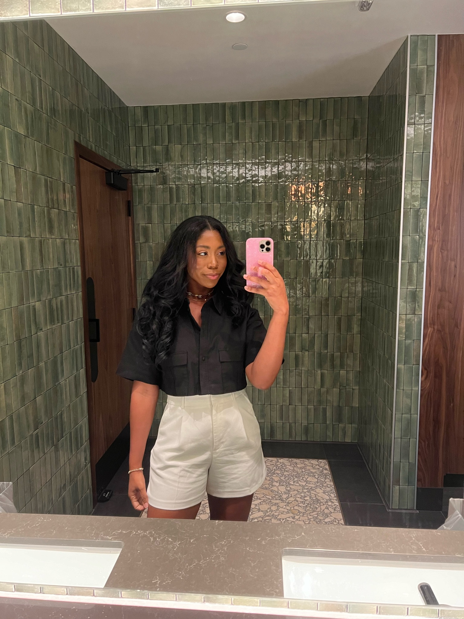 My outfit of the day for a day out with Toyota and Lexus! Chic but also casual. My top is a part of a set but I love wearing it as a separate. The white shorts are a great tailored short option - super versatile and great for spring and summer 

#LTKfindsunder100 #LTKSeasonal #LTKstyletip