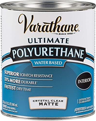 Varathane 262074-2PK Water-Based Ultimate Polyurethane, Quart, Matte Finish, 2 Pack | Amazon (US)