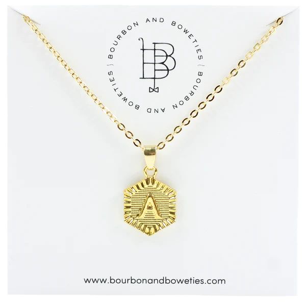 The Lena Initial Necklace | Bourbon and Boweties