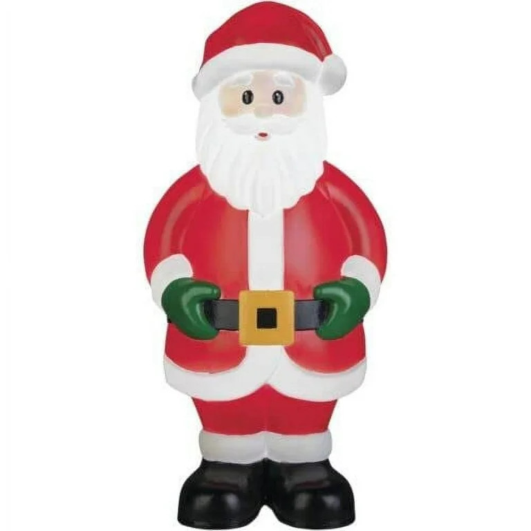 Holiday Living 24-in Incandescent Blow Mold Santa | Walmart (US)