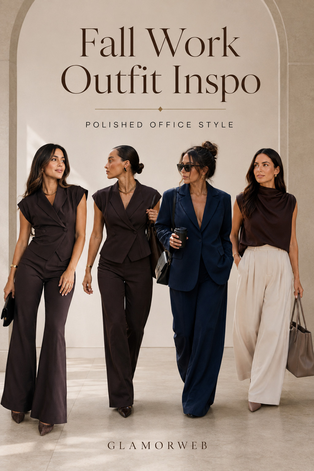 Obsessed with these fall work outfits for a polished office refresh 🤎🍂 Rich chocolate brown, navy tailoring, wide-leg trousers, structured vests, and elevated neutrals make these work outfits feel so chic without trying too hard. Perfect inspiration for office days, meetings, business casual looks, and building a fall work wardrobe that actually feels stylish.

#FallWorkOutfits #WorkOutfits #OfficeOutfits #FallWorkwear #WorkwearWomen #OfficeStyle #CorporateStyle #BusinessCasual #WorkOutfitIdeas #FallOfficeOutfits #CorporateChic #ProfessionalOutfits #OfficeFashion #WomenWorkwear #FallFashion #WideLegTrousers #PowerSuit #ChocolateBrownOutfit #WorkwearInspo #FallWardrobe 

 #LTKSeasonal #LTKSaleAlert #LTKWorkwear