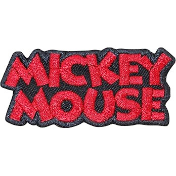 Octory Mickey Tag Iron On Patches for Clothing Saw On/Iron On Embroidered Patch Applique for Jean... | Amazon (US)