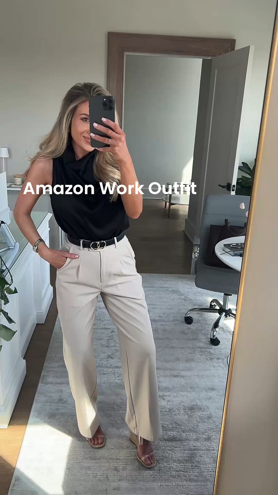 Summer business casual outfit all from Amazon! I will be wearing this one on Repeat! 

This outfit is perfect for rushing out of the house on busy mornings! 

Wearing XS in pants!

#LTKootd #LTKWorkwear