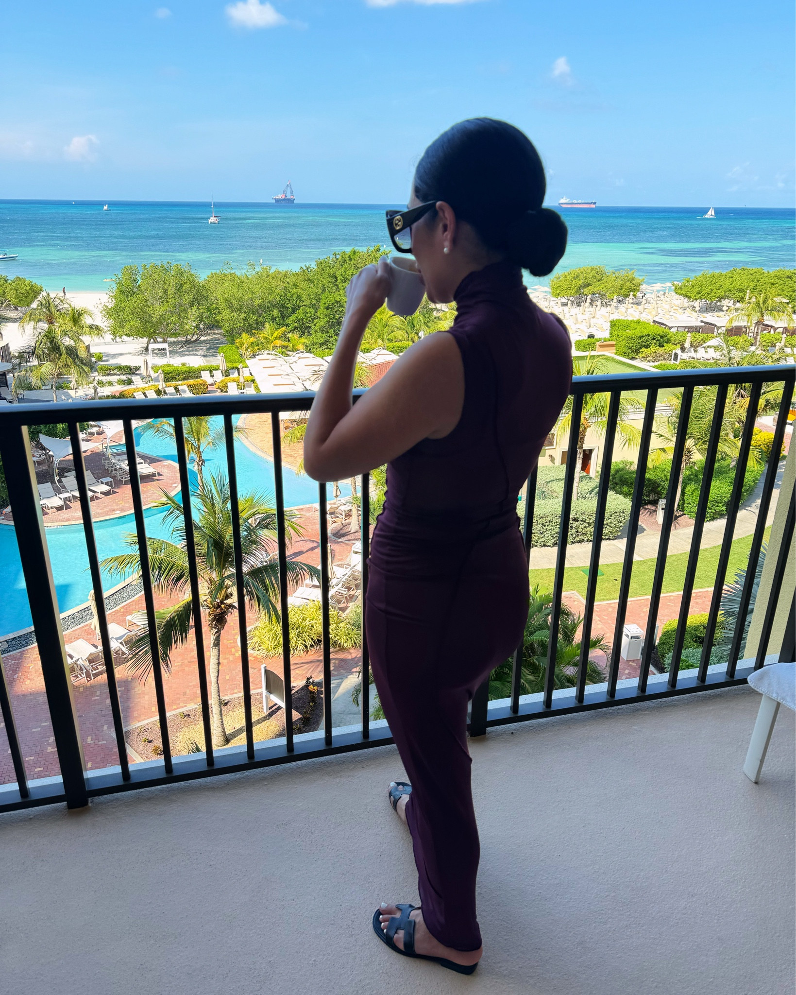 The perfect coffee view 🌴

#LTKSwim #LTKTravel