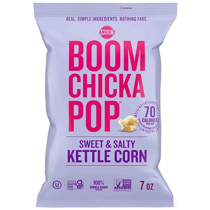 Angie's BOOMCHICKAPOP Sweet and Salty Kettle Corn Popcorn, 7 Ounce | Amazon (US)
