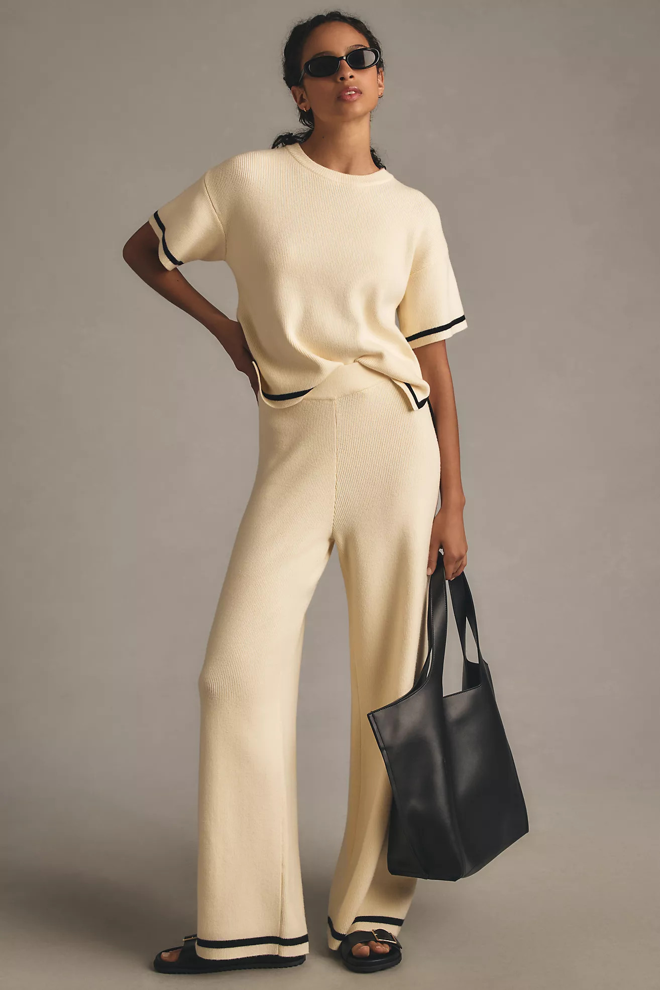 English Factory Knit Pull-On Pants | Anthropologie (US)