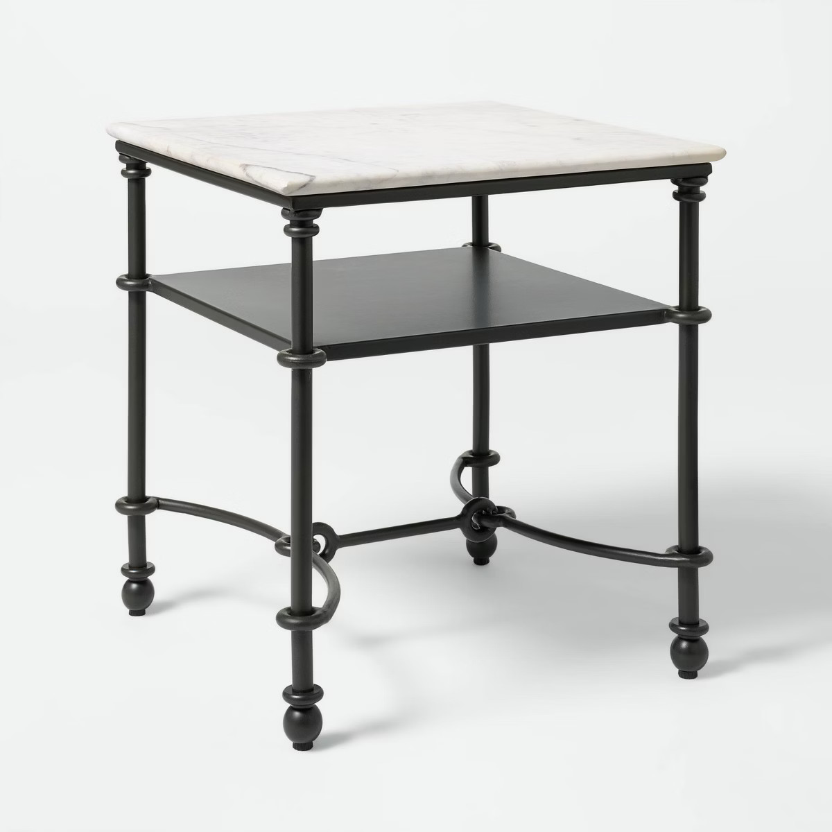 Metal Accent Table White Marble/Dark Bronze - Threshold™ designed with Studio McGee | Target