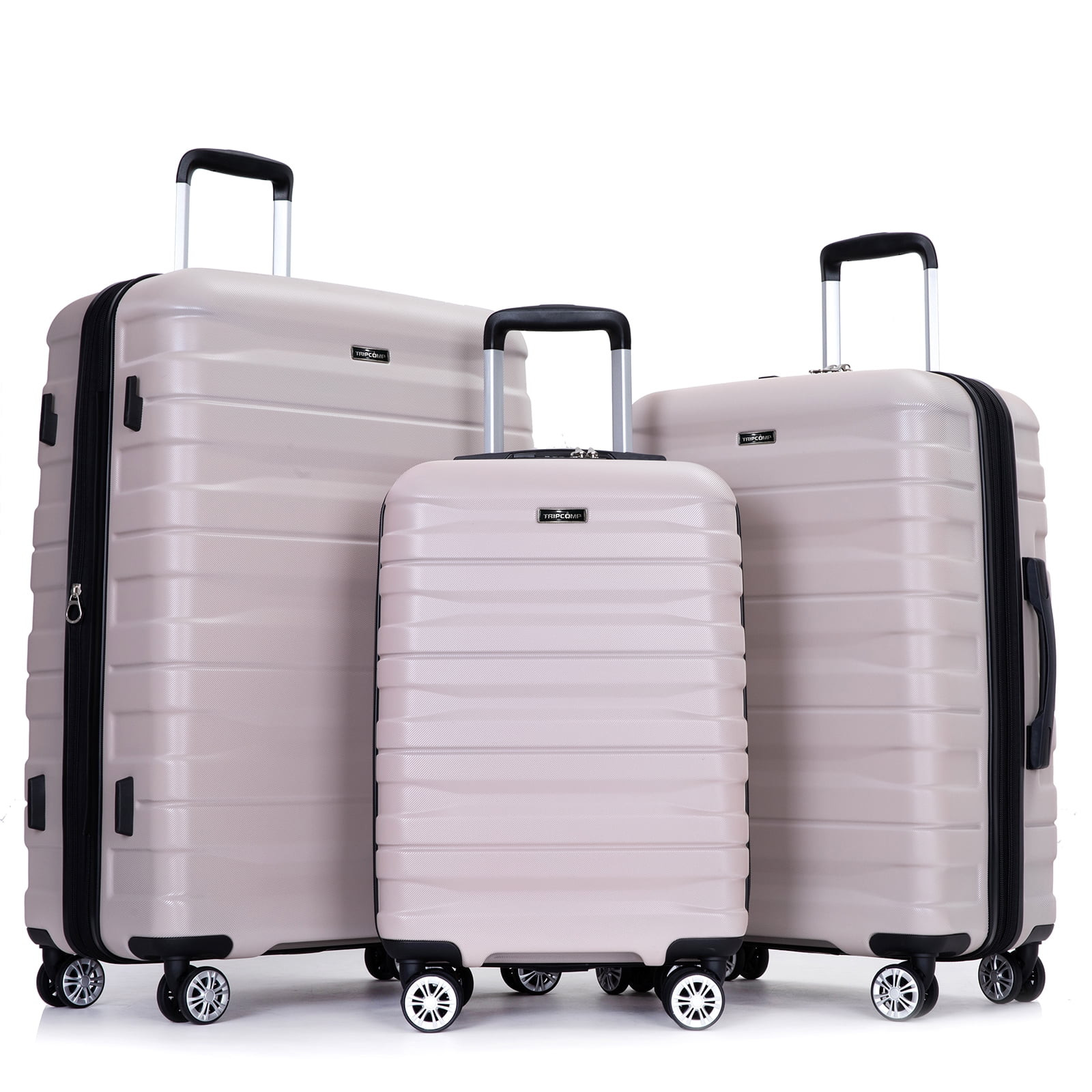 Tripcomp Hardside Luggage Set,Carry-on,Lightweight Suitcase Set of 3Piece with Spinner Wheels,TSA... | Walmart (US)