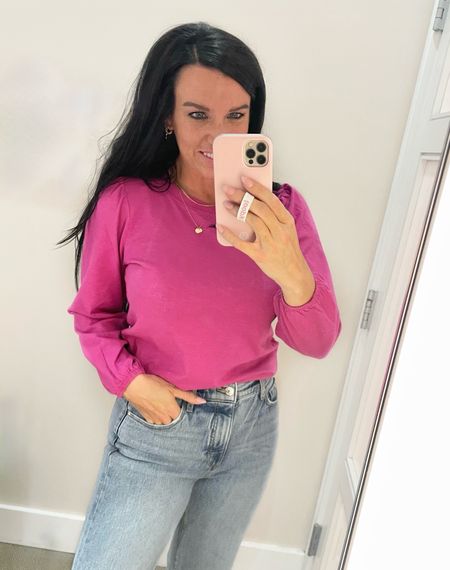 This top is so pretty for spring! It is cute with jeans and also would be great with your favorite part of work trousers/pants! I sized down to an XS. It is 50% off this weekend!

#LTKfindsunder50 #LTKworkwear #LTKsalealert