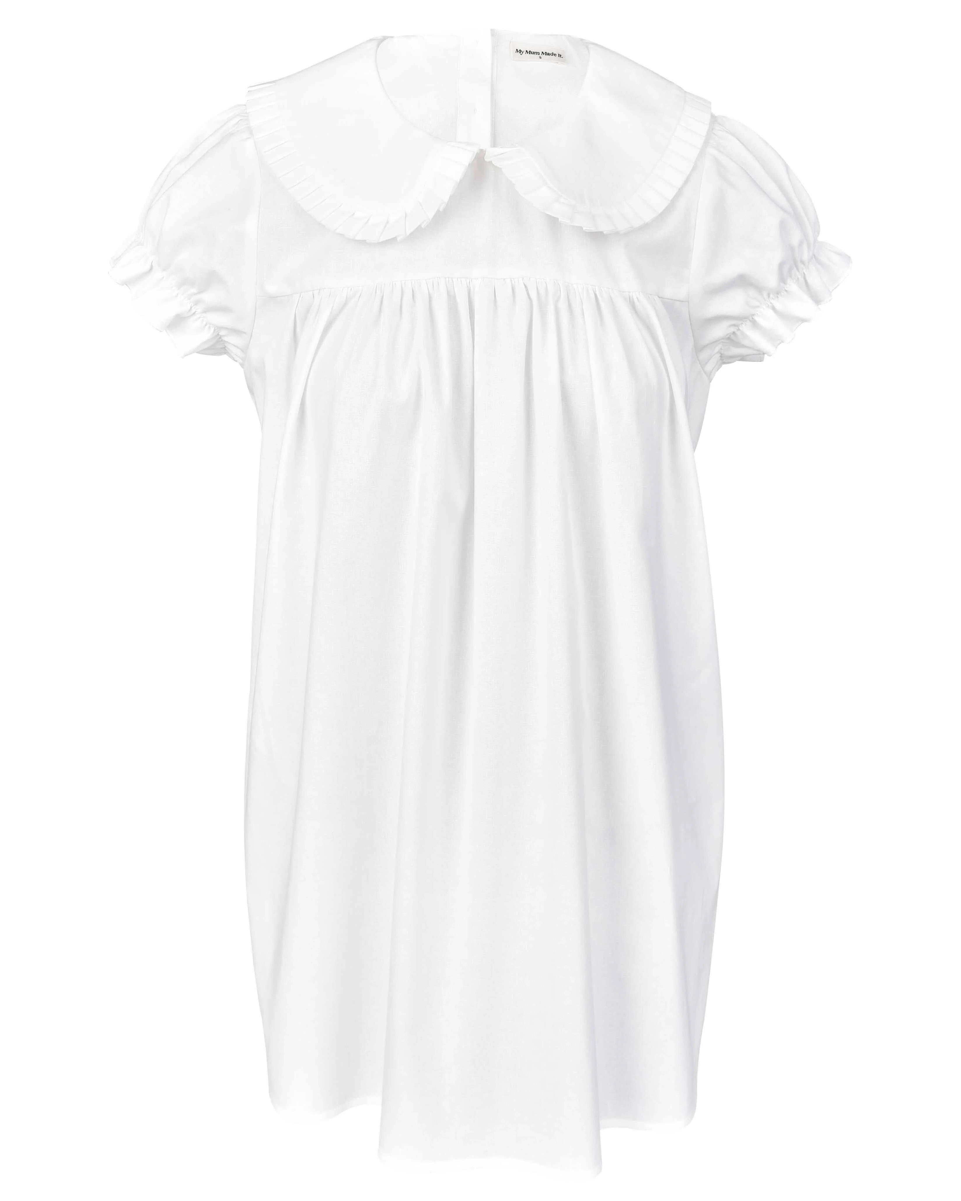 Babydoll Dress - White | My Mum Made It