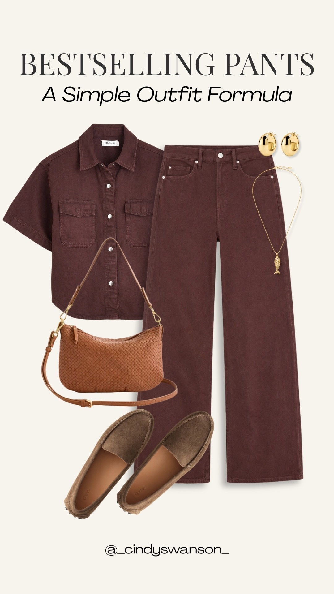 A simple outfit formula I’ll wear on repeat: a rich brown button-front shirt with coordinating jeans. The monochromatic look feels polished but effortless, and the neutral accessories keep it versatile for everyday wear.

💡 LTK MADE EASY
❤️ Heart = Support my posts!
🔖 Save = Get sale & restock alerts
📋 Lists = Keep favorites organized
📲 Share = Send lists and products to a friend. Hello, Christmas List!
💬 Comment = Ask me anything about what I’m wearing.:-)

#LTKootd #LTKOver40 #LTKTravel