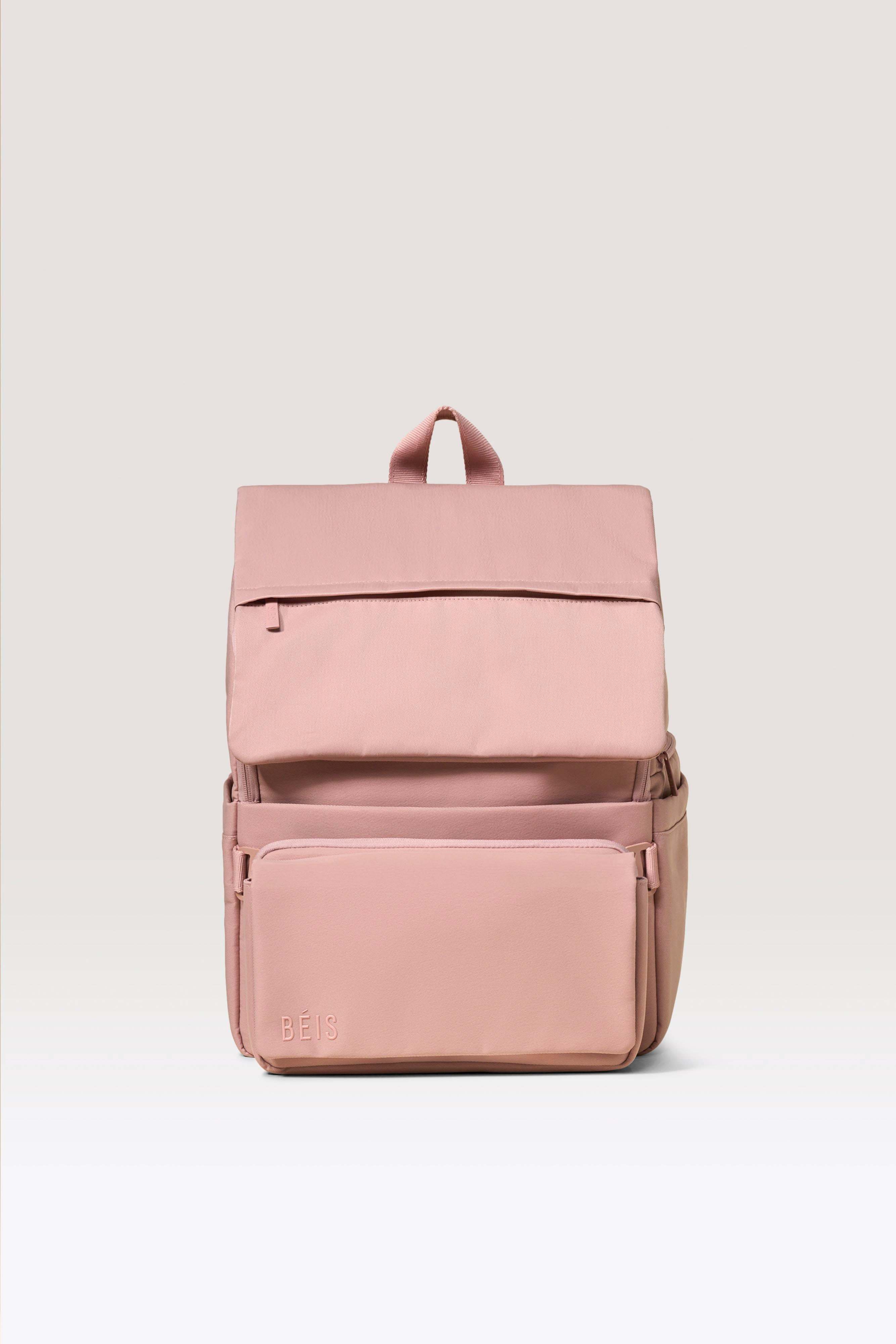 B\u00c9IS \u2018The Ultimate Diaper Backpack\u2019 in Atlas Pink - Best Pink Diaper Bag Backpack | BEIS