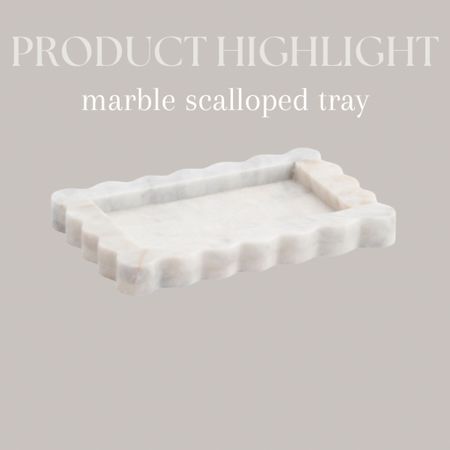 I’m obsessed over this scalloped marble tray🤩

#LTKHome