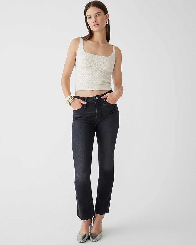 9" demi-boot crop jean in Charcoal wash | J. Crew US