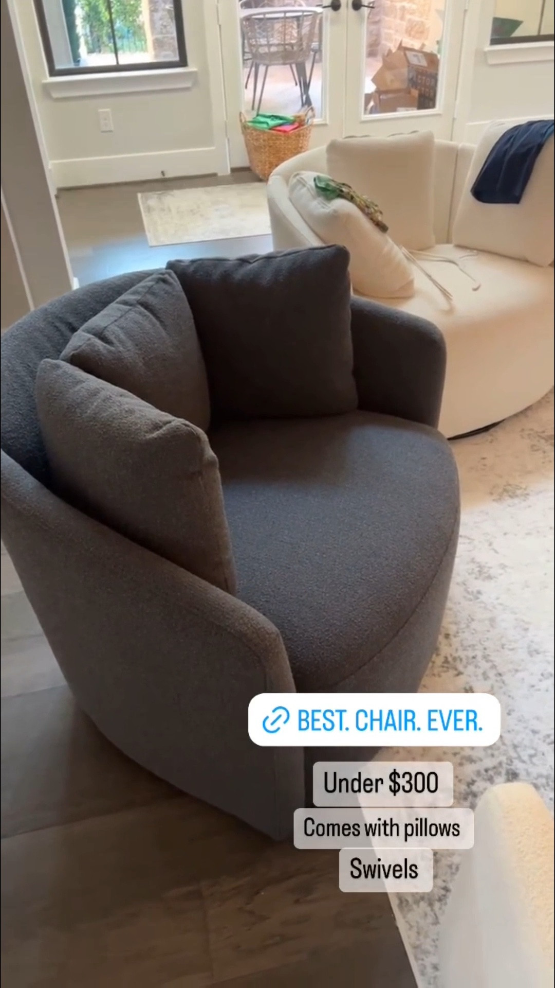 The best chair ever under $300!! It even swivels 🙌🏼

#LTKMothersDay #LTKHome #LTKSaleAlert