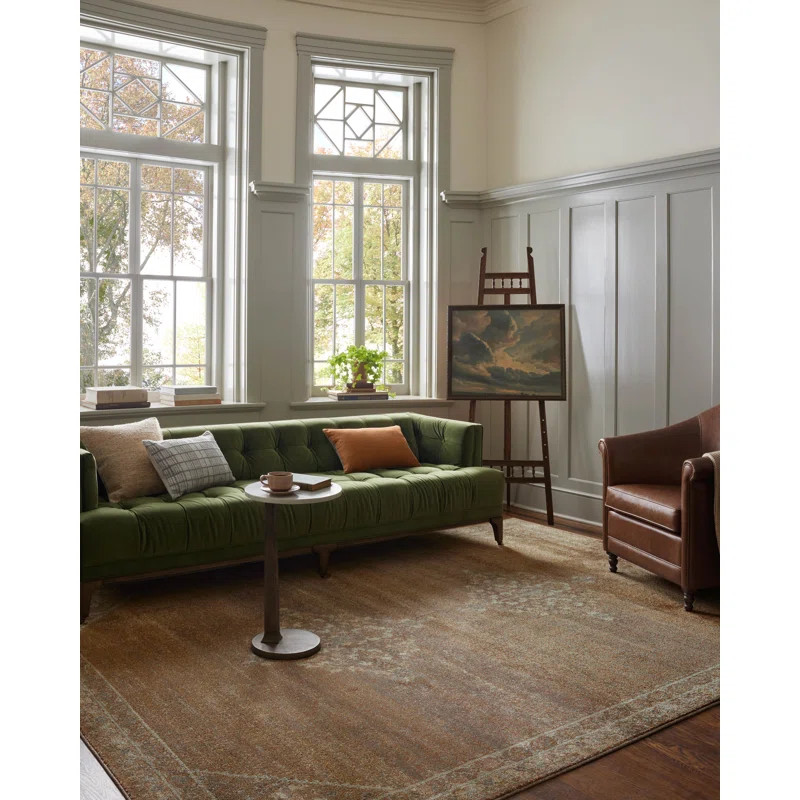 Magnolia Home by Joanna Gaines x Loloi Mona Sunset / Natural Area Rug | Wayfair North America