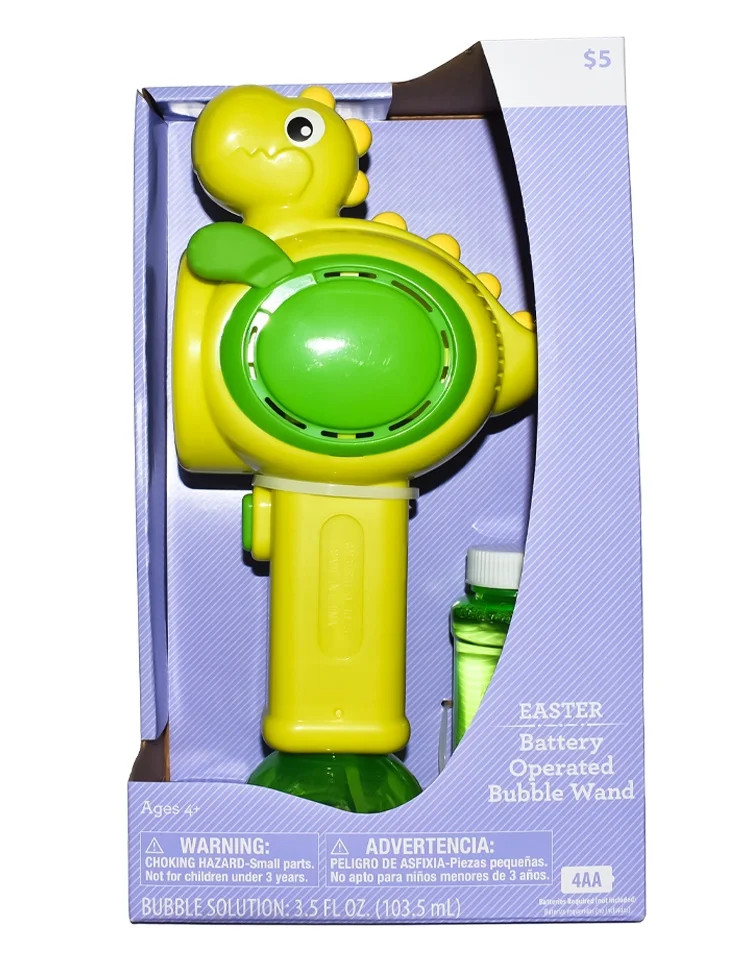 Battery Operated Dino Bubble Wand, Green, Easter by Way To Celebrate | Walmart (US)