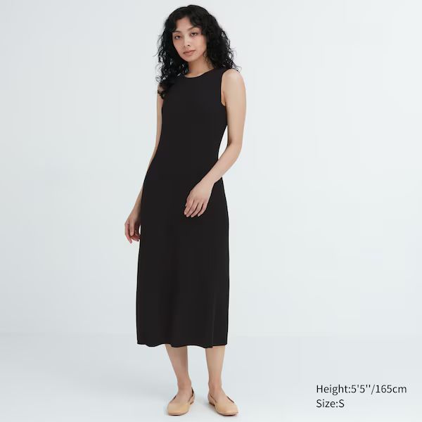 Cotton Knit Sleeveless Dress | UNIQLO (US)
