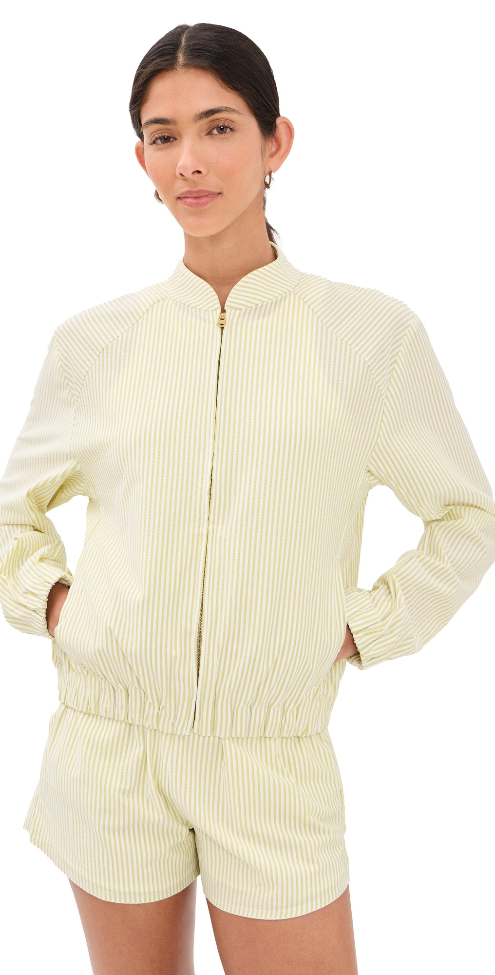 Rhone Saltair Jacket Citron Seersucker XL | Shopbop