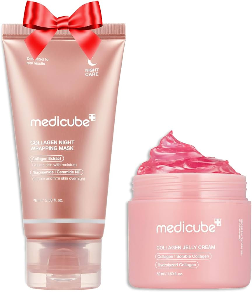 Medicube Holiday Gifts Korean Collagen for Beginner: Collagen Overnight Wrapping Peel Off Facial ... | Amazon (US)