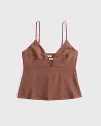 Women's Linen-Blend Beaded Cami | Women's New Arrivals | Abercrombie.com | Abercrombie & Fitch (UK)