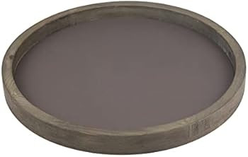 Stonebriar Large 11.8" Decorative Rustic Farmhouse Worn Natural Wood and Metal Tray | Amazon (US)