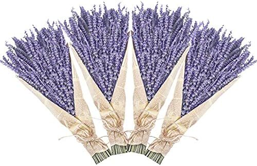 Dried Lavender Bundles, Uieke Natural Dried Lavender Flowers 280-300 Stems 16“ for Home Weeding... | Amazon (US)