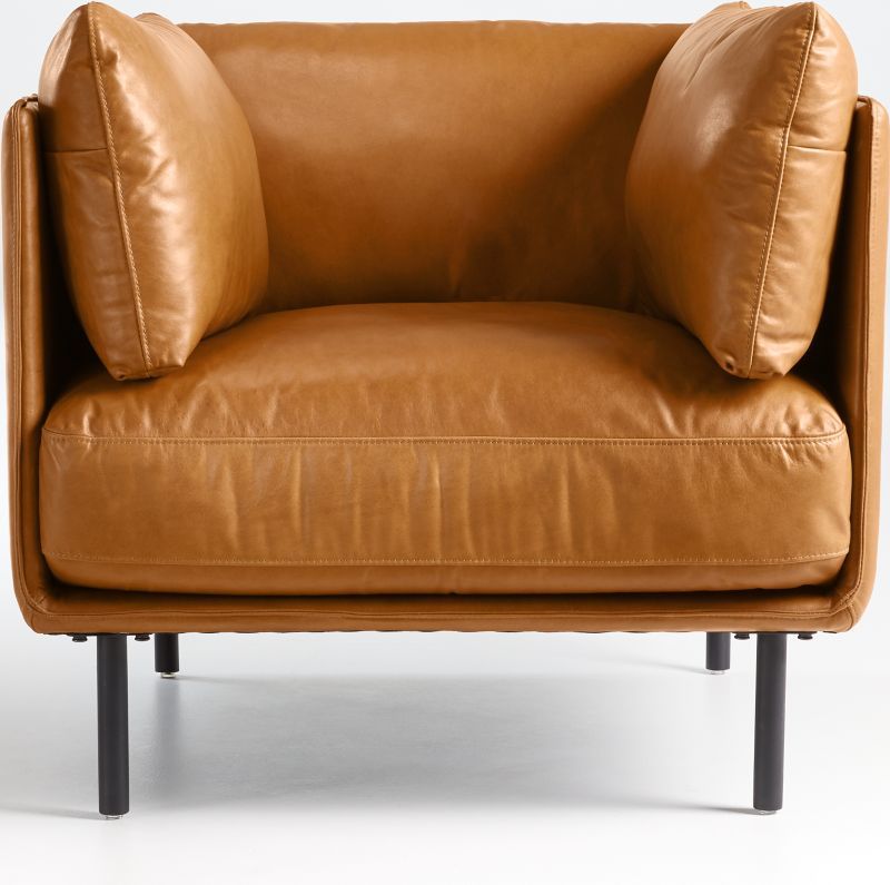Wells Leather Chair + Reviews | Crate & Barrel | Crate & Barrel
