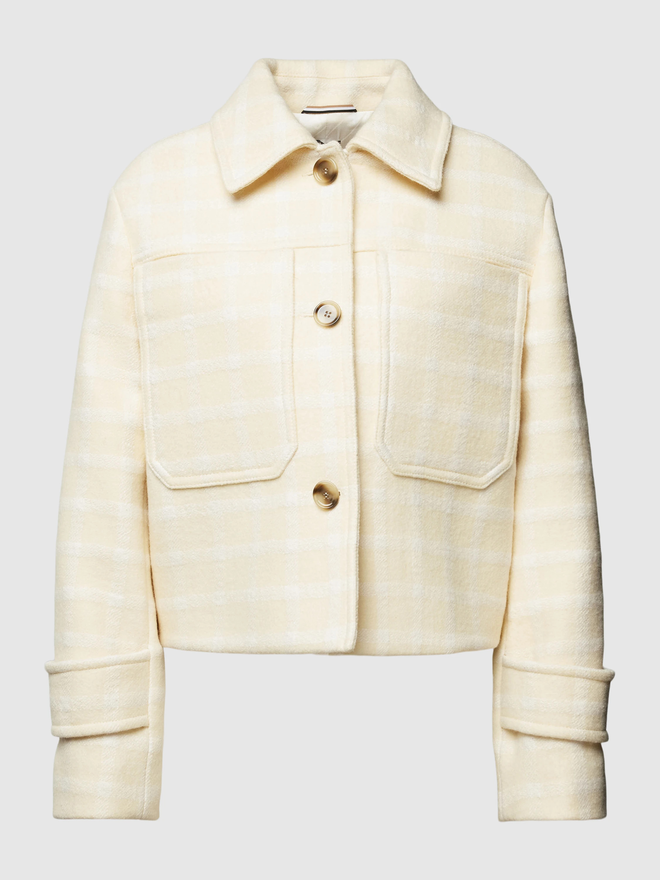 Blazer met mouwtrensjes, model 'Jocelyn' in lichtgeel | Peek & Cloppenburg NL