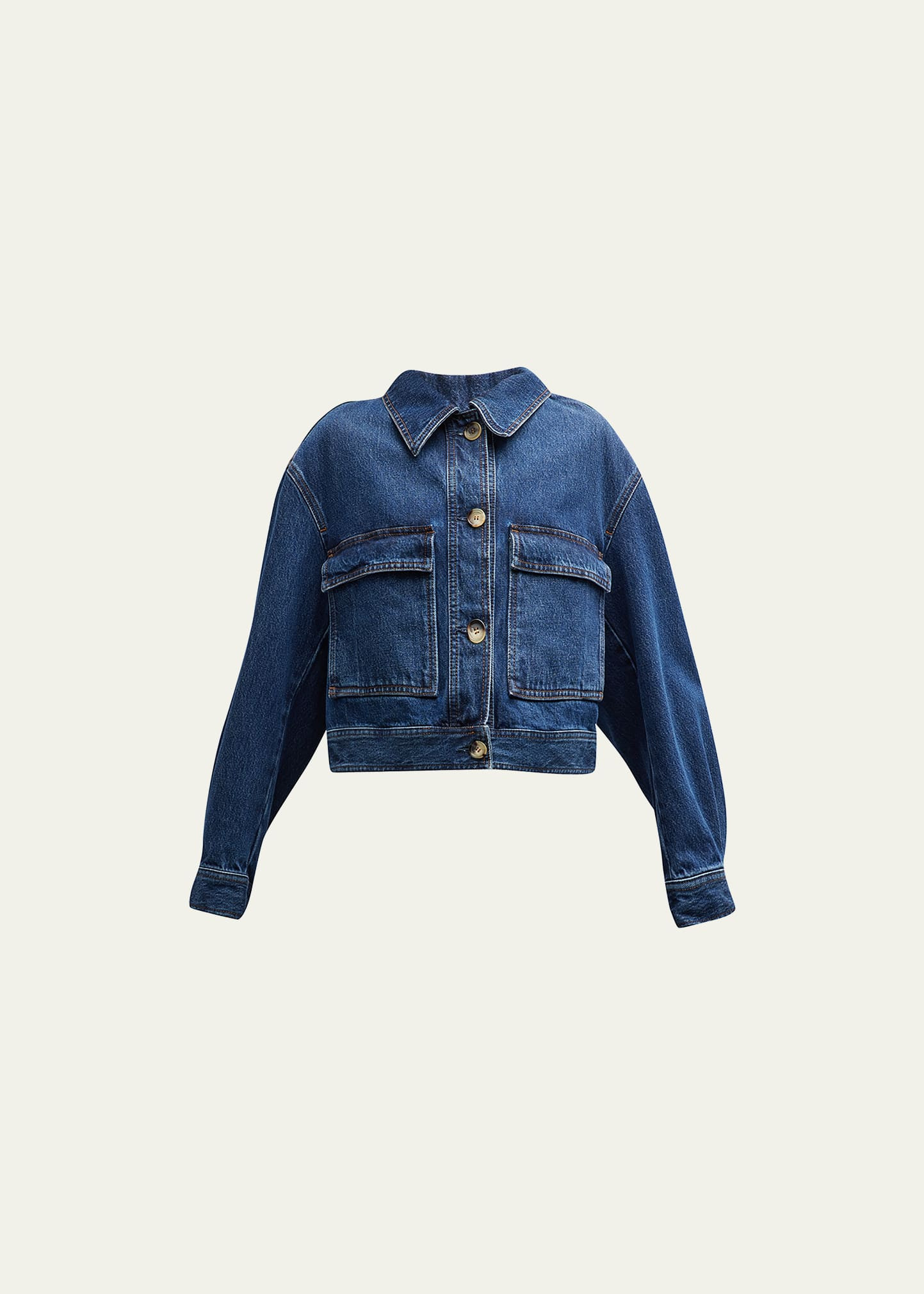 Cropped Denim Jacket | Bergdorf Goodman