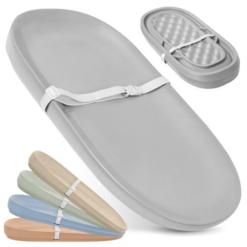 Jool Baby Waterproof Baby Changing Pad - Easy to Clean, Lightweight & Portable - Large Foam Cushion for Comfort (Gray) | Amazon (US)