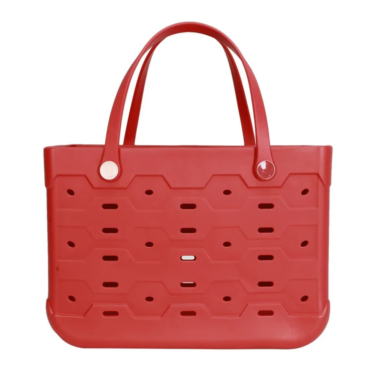 Mainstays Large All Purpose Flex Laundry Tote, Red Sedona - Waterproof & Washable - 18" W x 8.75"... | Walmart (US)